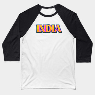 India Baseball T-Shirt