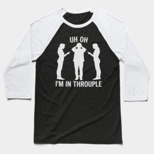 Polyamory Throuple Relationship Poly Pride Funny Baseball T-Shirt