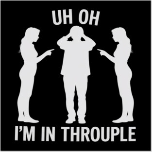 Polyamory Throuple Relationship Poly Pride Funny Posters and Art