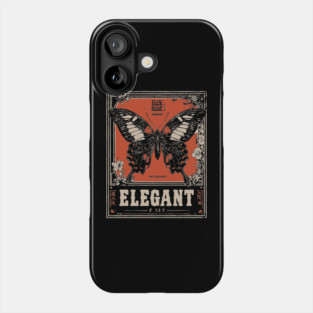Elegant Butterfly Retro Insect Poster Artwork Phone Case