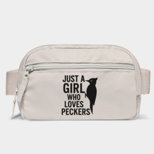 Just a Girl Who Loves Peckers Funny Woodpecker Bird Lover Gift Bag
