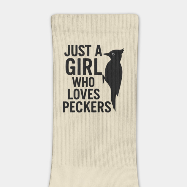 Just a Girl Who Loves Peckers Funny Woodpecker Bird Lover Gift by ArtistTee ⭐⭐⭐⭐⭐