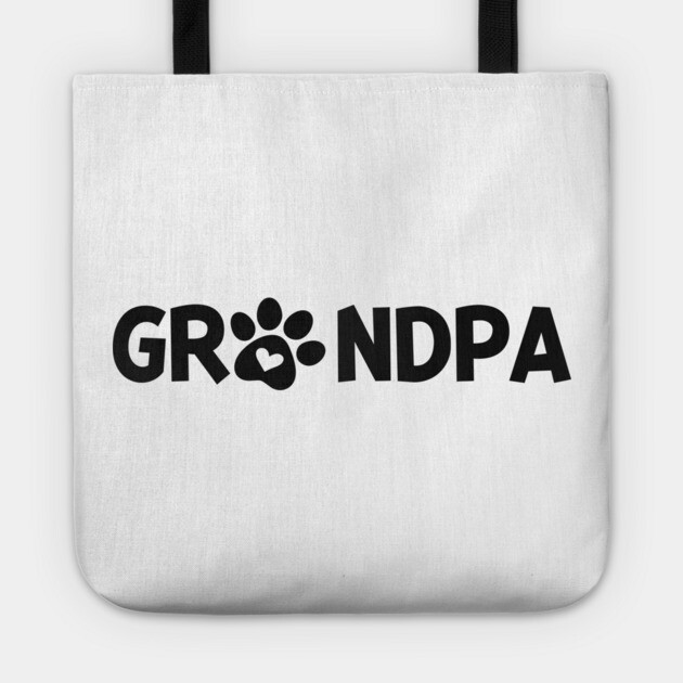 Grandpa Dog Owner Tote by Frank Ring