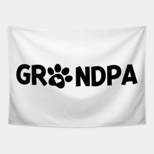 Grandpa Dog Owner Tapestry
