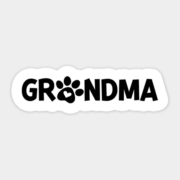Grandma Dog Owner Sticker by Frank Ring