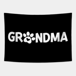 Grandma Dog Owner Tapestry