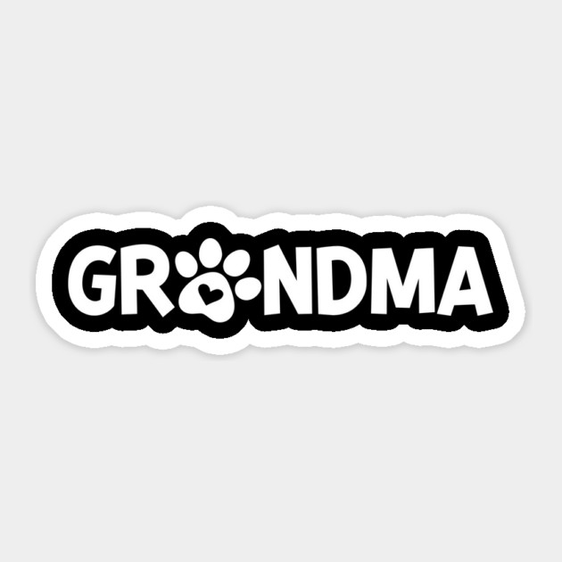 Grandma Dog Owner Sticker by Frank Ring