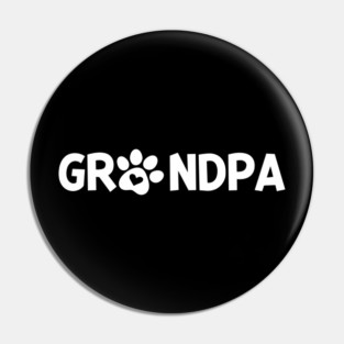 Grandpa Dog Owner Pin