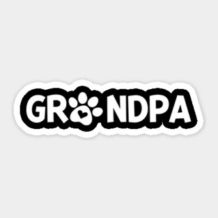 Grandpa Dog Owner Sticker