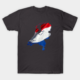 NETHERLANDS MAP AND FLAG T-Shirt