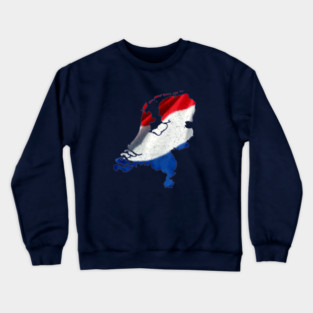 NETHERLANDS MAP AND FLAG Crewneck Sweatshirt