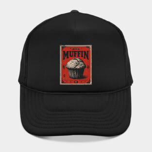 Muffin Poster Design with Bold Vintage Bakery Aesthetic Hat