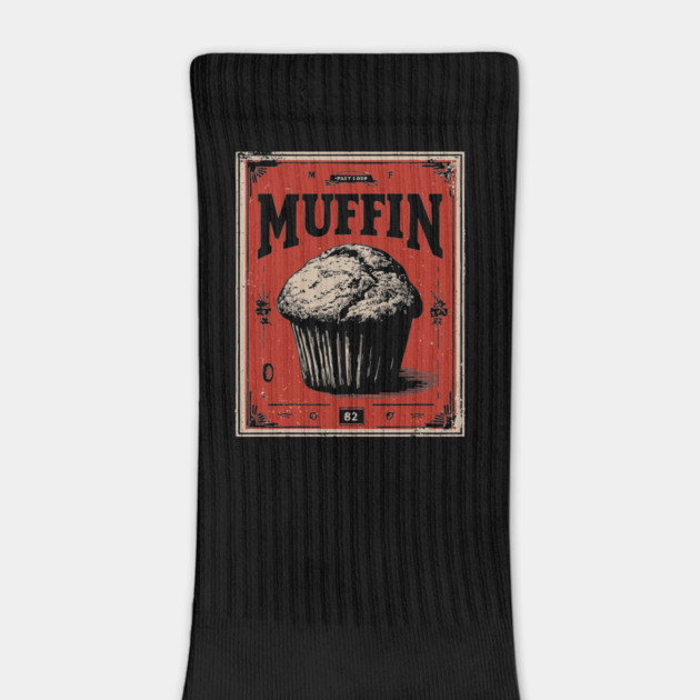 Muffin Poster Design with Bold Vintage Bakery Aesthetic by TuncGK