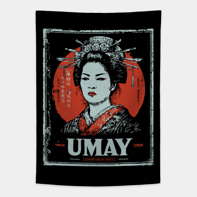 Umay Goddess Poster with Mythical Vintage Style Tapestry by TuncGK