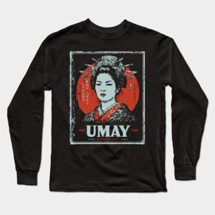 Umay Goddess Poster with Mythical Vintage Style Long Sleeve T-Shirt