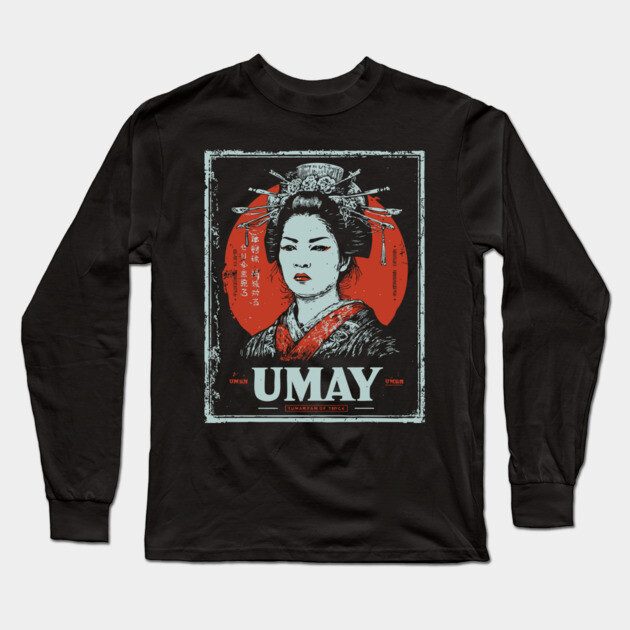 Umay Goddess Poster with Mythical Vintage Style Long Sleeve T-Shirt by TuncGK