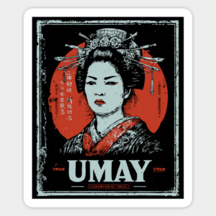 Umay Goddess Poster with Mythical Vintage Style Sticker