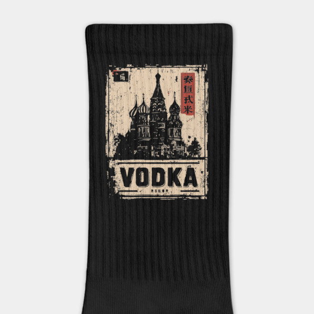 Vodka Moscow Poster in Soviet Vintage Propaganda Style by TuncGK