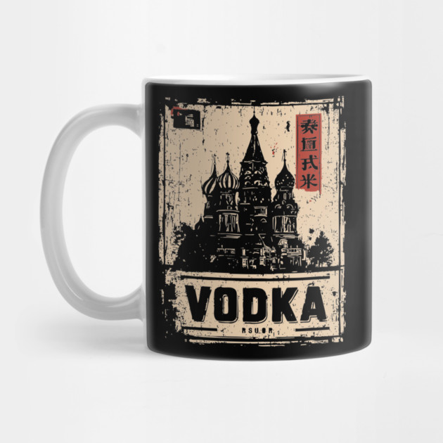 Vodka Moscow Poster in Soviet Vintage Propaganda Style by TuncGK