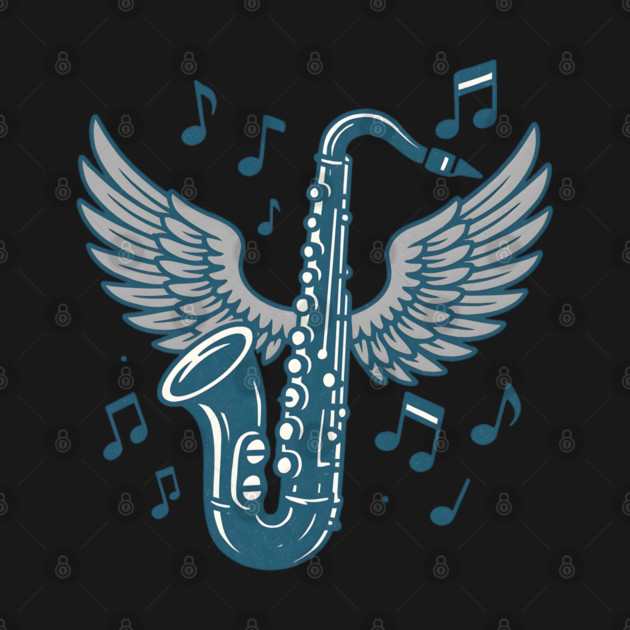 Saxophone With Wings by Maggie's Store 3