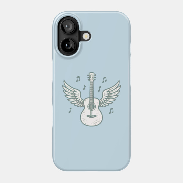 Guitar With Wings Phone Case by Maggie's Store 3