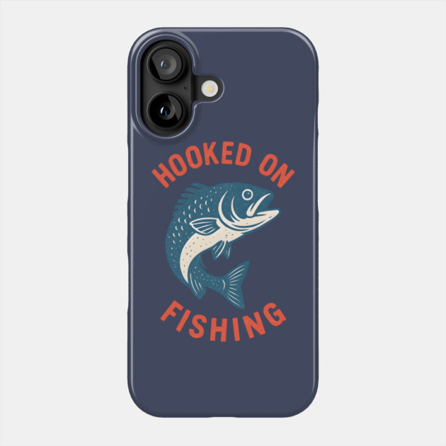 Hooked On Fishing Phone Case by Maggie's Store 3