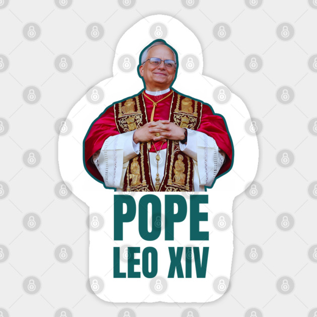 Pope-Leo-XIV Sticker by Creatifly Graphic Tees