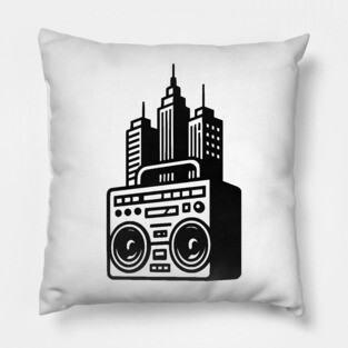 Old School Hip-Hop City Life Pillow