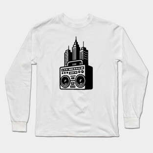 Old School Hip-Hop City Life Long Sleeve T-Shirt