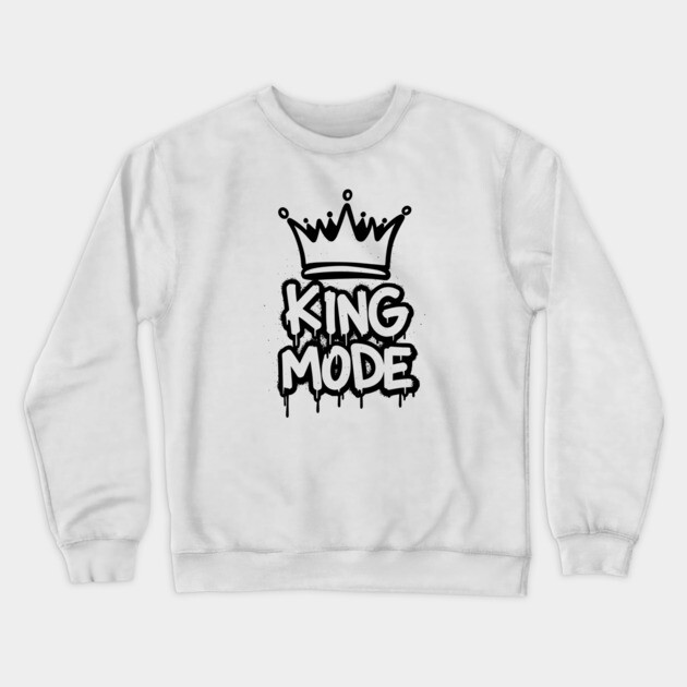 King Mode Crewneck Sweatshirt by UrbanLifeApparel