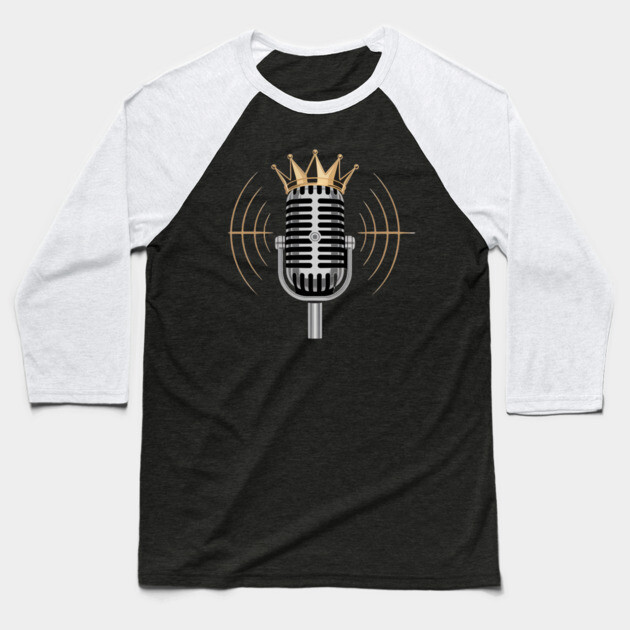 Mic King Baseball T-Shirt by UrbanLifeApparel