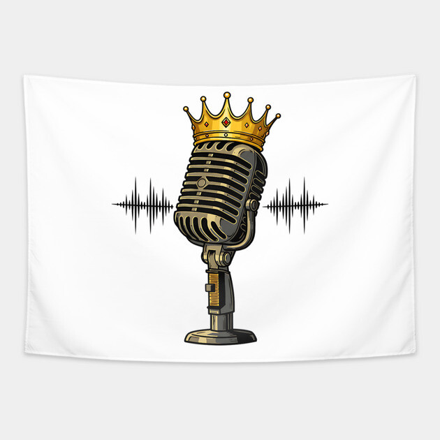 Mic Royalty, Podcast, Singer, Rapper, Music Tapestry by UrbanLifeApparel