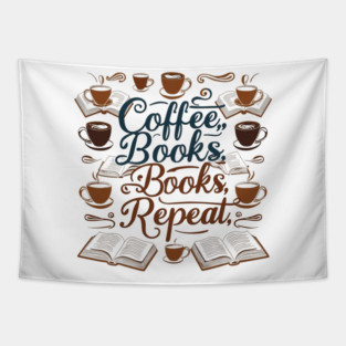 Coffee Books Repeat Tapestry