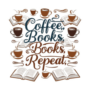Coffee Books Repeat T-Shirt