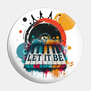 Let it Be Piano Pin