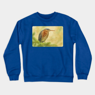 Green Heron Crewneck Sweatshirt