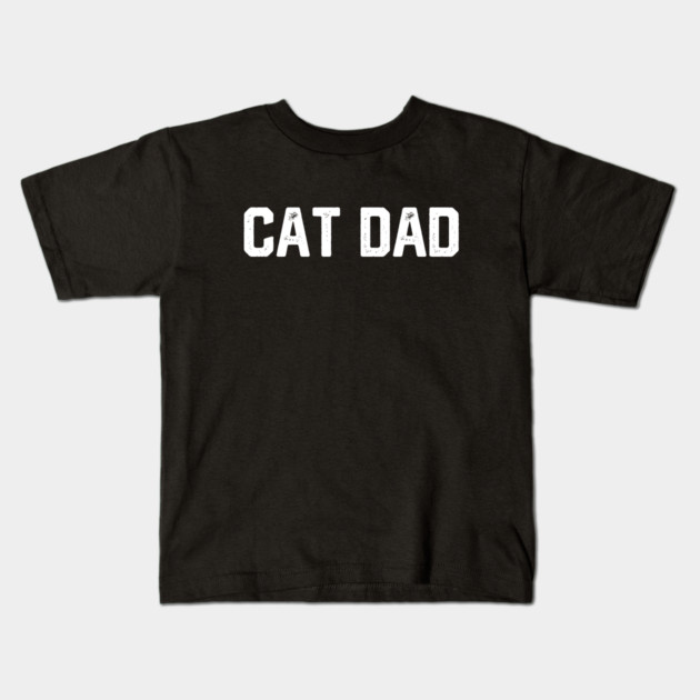 Cat Dad Kids T-Shirt by Litehouse Tees