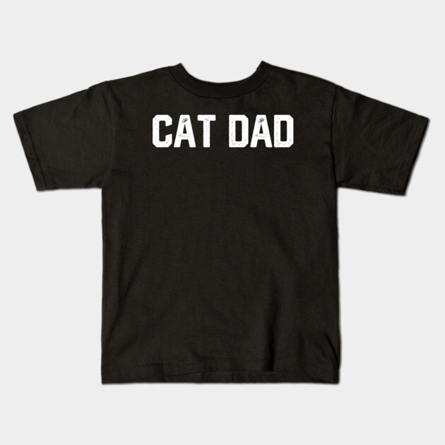 Cat Dad Kids T-Shirt by Litehouse Tees
