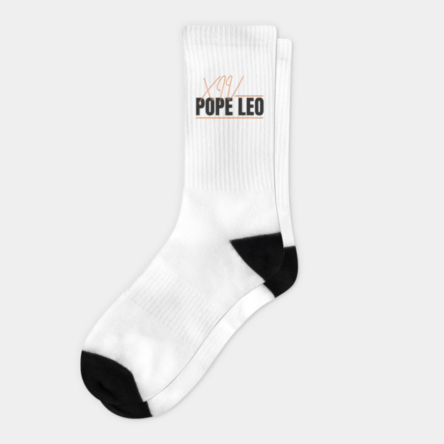 Pope-Leo-XIV Socks by Creatifly Graphic Tees