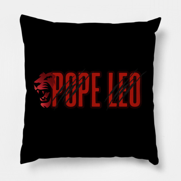 Pope-Leo-XIV Pillow by Creatifly Graphic Tees