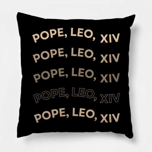 Pope-Leo-XIV Pillow by Creatifly Graphic Tees