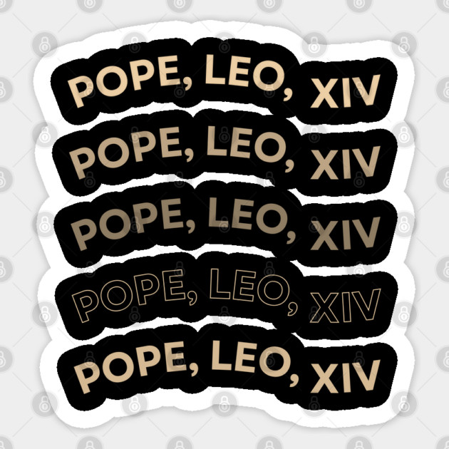 Pope-Leo-XIV Sticker by Creatifly Graphic Tees