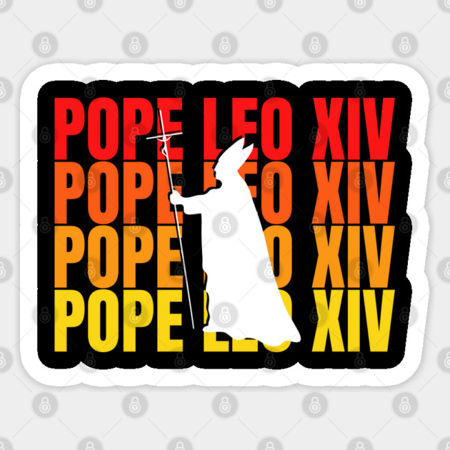Pope-Leo-XIV Sticker by Creatifly Graphic Tees