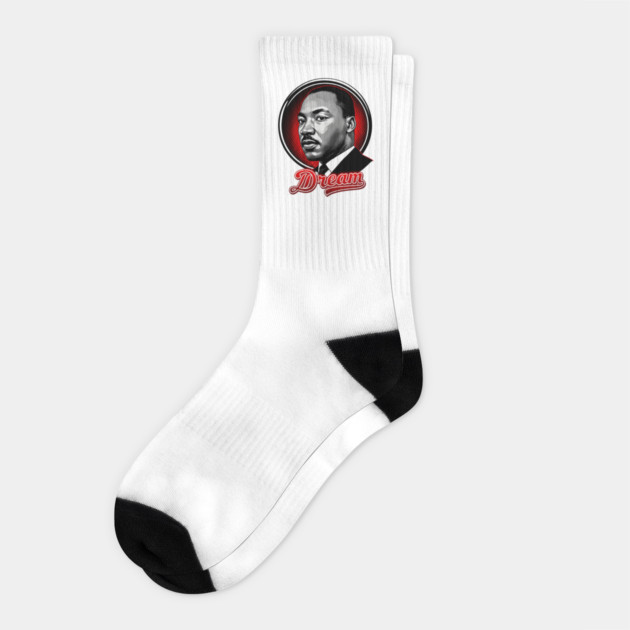 Martin Luther King Jr, Dream Socks by UrbanLifeApparel