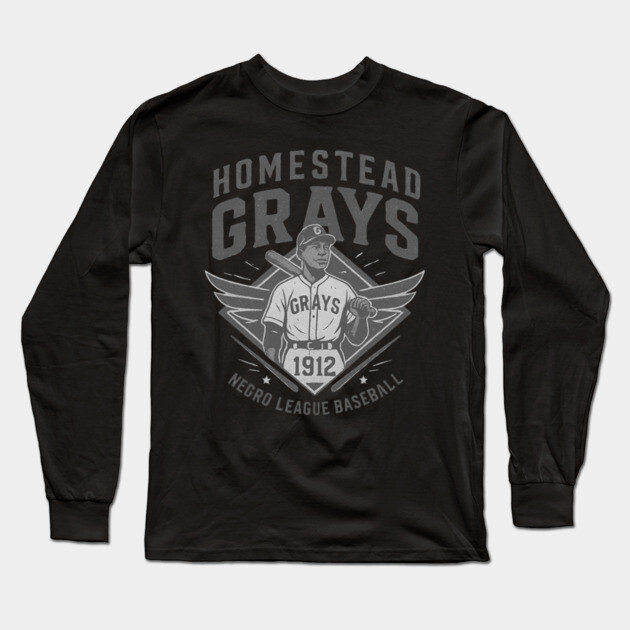 Homestead Grays 1912 Negro League Baseball Long Sleeve T-Shirt by UrbanLifeApparel