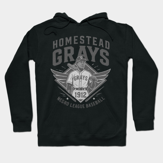 Homestead Grays 1912 Negro League Baseball Hoodie by UrbanLifeApparel