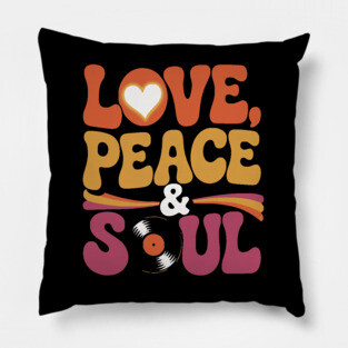Love Peace and Soul Pillow