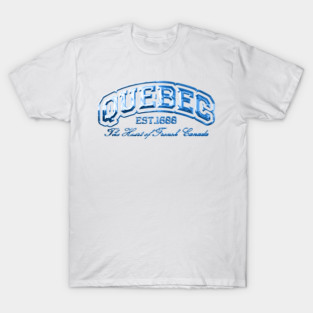 Quebec City Chrome Effect T-Shirt