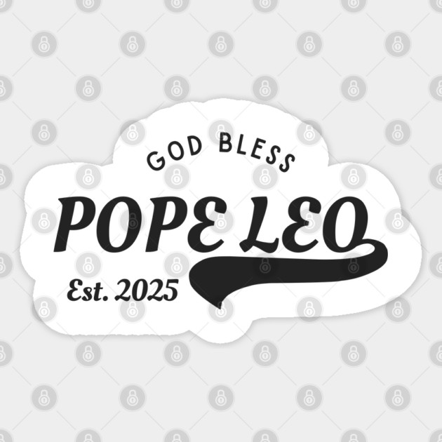 Pope-Leo-XIV Sticker by Creatifly Graphic Tees