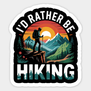 Rather Be Hiking Adventure Sticker